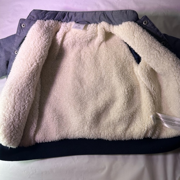 Koala Kids Cream and Gray Fleece Jacket - Picture 4 of 8